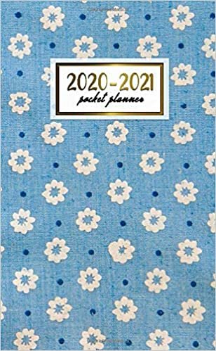 2020-2021 Pocket Planner: 2 Year Pocket Monthly Organizer & Calendar | Cute Floral Two-Year (24 months) Agenda With Phone Book, Password Log and Notebook | Pretty Daisy Pattern indir