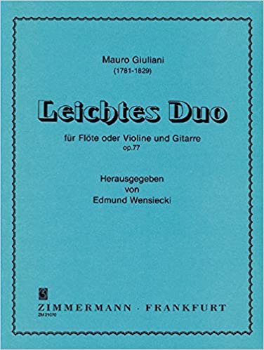 Leichtes Duo: op. 77. Flöte (Violine) und Gitarre. indir