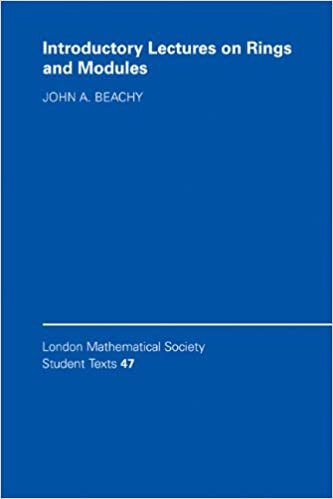 Introductory Lectures on Rings and Modules (London Mathematical Society Student Texts) indir