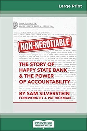 Non-Negotiable: The Story of Happy State Bank & The Power of Accountability (16pt Large Print Edition) indir