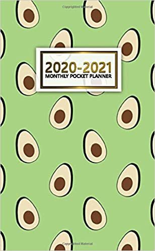 2020-2021 Monthly Pocket Planner: Nifty Tropical Avocado Two-Year (24 Months) Monthly Pocket Planner and Agenda | 2 Year Organizer with Phone Book, Password Log & Notebook