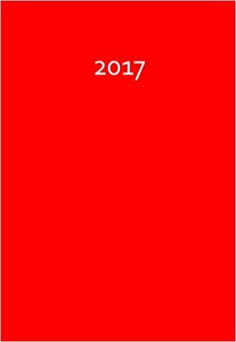 Mini Kalender 2017 - fire (red): ca. DIN A6, 1 Woche pro Seite