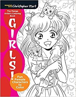 The Manga Artist's Coloring Book: Girls: Fun Female Characters to Color
