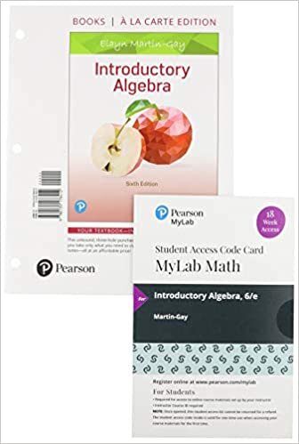 Introductory Algebra, Loose-Leaf Edition Plus Mylab Math with Pearson Etext -- 18 Week Access Card Package