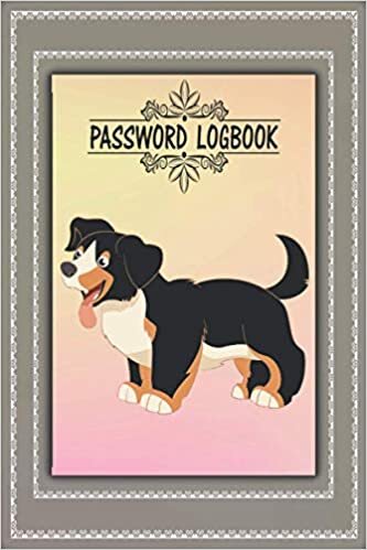 Password logbook: DOG Lover Password Book with Alphabetical Tabs / Internet Address and Password Logbook Gift, 105 Pages, 6x9,Cove Matte Finish . Easy Organization of Online Account Details