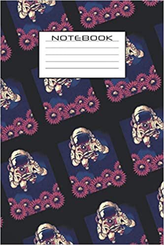 Notebook: Astronaut journal gift with a astronaut pattern layout and a lined cover panel| 6x9 inches | graph paper 5x5 pages | 150 pages