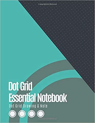 Dot Grid Essential Notebook: Dotted Graph Notebooks (Turquoise Blue Cover) - Dot Grid Paper Large (8.5 x 11 inches), A4 100 Pages, Engineer Drawing & ... Journal Graphing Pad, Design Book, Work Book.