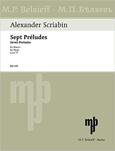 Sept Préludes: op. 17. Klavier.