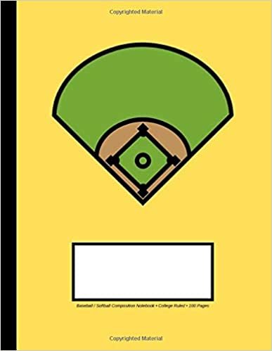 Baseball/Softball Composition Notebook: College Ruled, 100 Pages, One Subject Daily Journal Notebook, (Large, 8.5 x 11 in.) indir