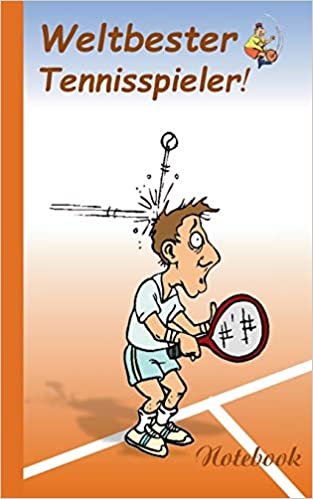 Weltbester Tennisspieler: Motiv Notizbuch, Notebook, Einschreibbuch, Tagebuch, Kritzelbuch im praktischen Pocketformat indir