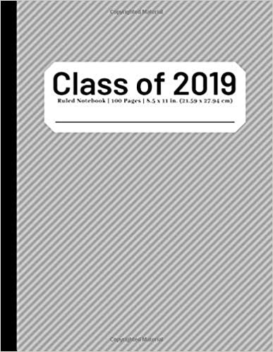 Class of 2019: Composition Notebook | Wide Ruled | 100 Pages | 8.5x11 inches | Gray