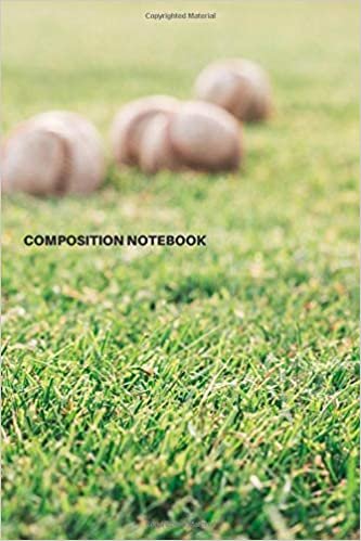 Composition Notebook: Boys Sports Composition Notebook with Baseball for School