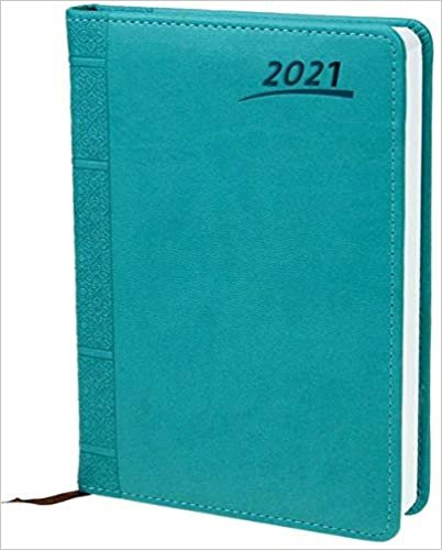 Trötsch Buchkalender 2021 A5 Aqua: 15 x 21 cm, 384 Seiten (Taschenkalender) indir