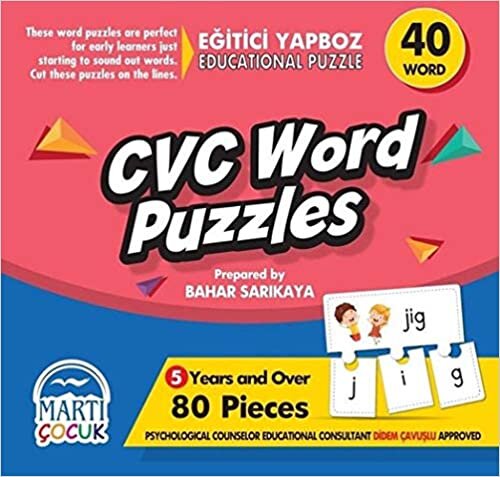 Eğitici Yapboz - CVC Word Puzzles: +5