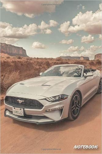 Mustang car paper Notebook Journal for Men, Women, Girls, boys and School Wide Rule (6 in x 9 in): Lined pages, College Ruled paper, perfect bound, Soft Cover