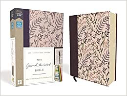 NIV, Journal the Word Bible, Cloth Over Board, Pink Floral, Red Letter Edition, Comfort Print: Reflect, Take Notes, or Create Art Next to Your Favorite Verses