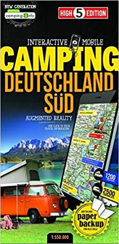 Interactive Mobile CAMPINGMAP Deutschland Süd: Campingkarte Deutschland Süd 1:550 000 (High 5 Edition CAMPING Collection) indir