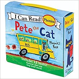 Pete the Cat 12-Book Phonics Fun!: Includes 12 Mini-Books Featuring Short and Long Vowel Sounds (My First I Can Read) indir