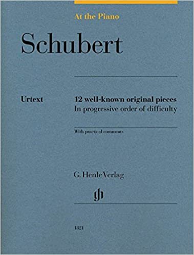 At the Piano - Schubert: 12 well-known original pieces - Piano - Score - (HN 1821) indir
