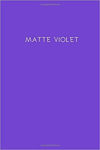 Matte Violet: Matte Notebook, Journal, Diary (110 Pages, Blank, 6 x 9) indir