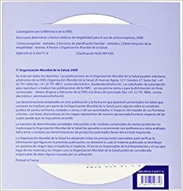 Disco Para Determinar Criterios Médicos de Elegibilidad Para El USO de Anticonceptivos 2008