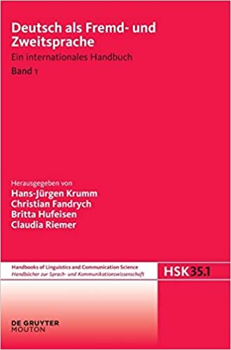 Deutsch ALS Fremd- Und Zweitsprache. 1. Halbband (Handbücher Zur Sprach- Und Kommunikationswissenschaft / Hand)