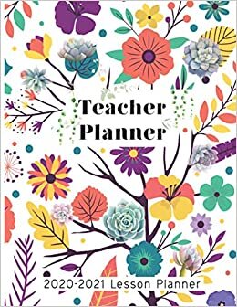 Teacher Planner 2020-2021: substitute teacher planner Weekly and Monthly Agenda Calendar | Academic Year - August Through July | Vintage Floral (2020-2021) indir