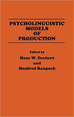 Psycholinguistic Models of Production