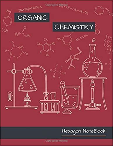 Organic Chemistry Notebook Hexagon: Chili Pepper Red Cover Small Hexagons 1/4 inch, 8.5 x 11 Inches Hexagonal Graph Paper Notebooks, 100 Pages - Lab ... Organic Chemistry and Biochemistry Journal.