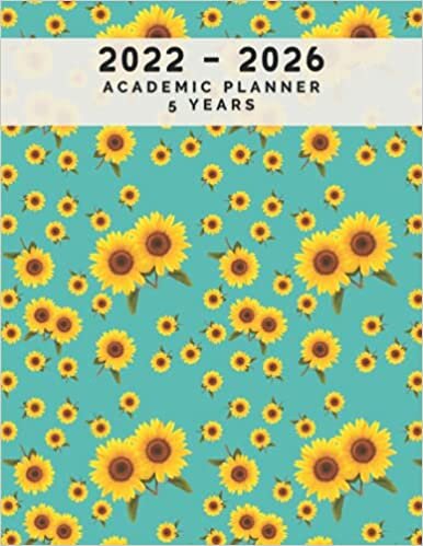 Academic Planner - 5 Years - 60 Months: Flower Pattern Theme | Monthly Planner
