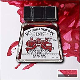 Winsor&Newton Ink Çizim Mürekkebi 14 ml 227 Deep Red indir