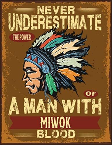 Native American Books : Never Underestimate The Power of a Man With Miwok Blood Weekly Planner: 2022 calendar with week organizer, to do list, goals ... as gift For Native Americans & First Nation