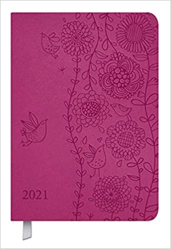 Timer Soft Touch pink 2021: Terminplaner in Lederoptik. Terminkalender mit Wochenübersicht und Lesezeichenband. Taschenkalender im Format: 11 x 16 cm