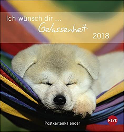Ich wünsch dir Gelassenheit Postkartenkalender - Kalender 2018 indir