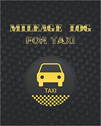 Mileage Log for Taxes: Black Cover | Daily Tracking Your Simple Mileage Log Book, Odometer | Notebook for Business or Personal