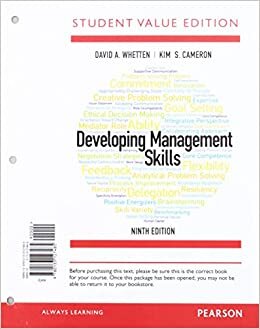 Developing Management Skills + 2019 Mylab Management With Pearson Etext Access Card: Student Value Edition