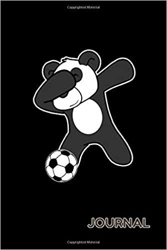 Journal: Soccer Dabbing Panda Love Funny Dab Panda Lover - 120 Dot Grid Pages, 6 x 9 inches, White Paper, Matte Finished Soft Cover
