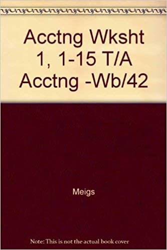 Acctng Wksht 1, 1-15 T/A Acctng -Wb/42