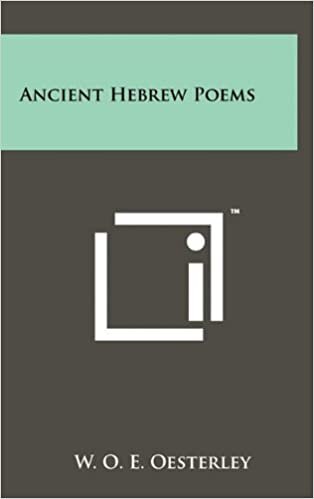 Ancient Hebrew Poems