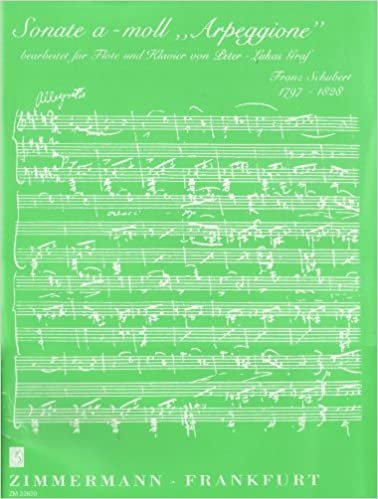 Sonate a-Moll "Arpeggione": Flöte und Klavier. indir