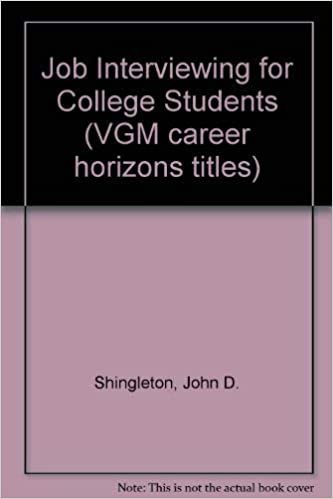 Job Interviewing for College Students (VGM career horizons titles) indir