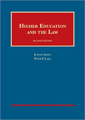 Higher Education and the Law (University Casebook) (University Casebook Series)