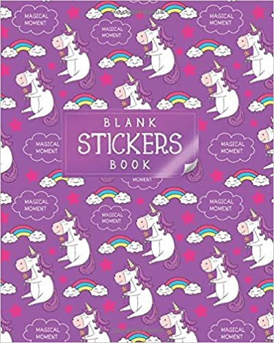 Blank Sticker Book: Unicorn Theme Journal Blank Sticker Album, Sticker Album For Collecting Stickers For Adults, Blank Sticker ... Collecting Album Girls (Sticker Books)