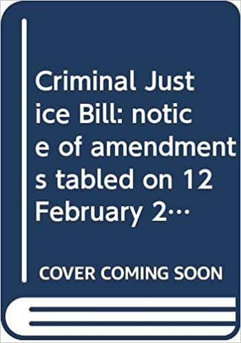 Criminal Justice Bill: notice of amendments tabled on 12 February 2013 for consideration stage (Northern Ireland Assembly bills)