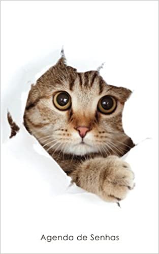 Agenda de Senhas: Agenda para endereços eletrônicos e senhas: Capa gato peekaboo - Português (Brasil) (Agendas com gatos) indir