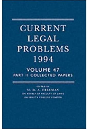 Current Legal Problems 1994: Collected Papers: 047