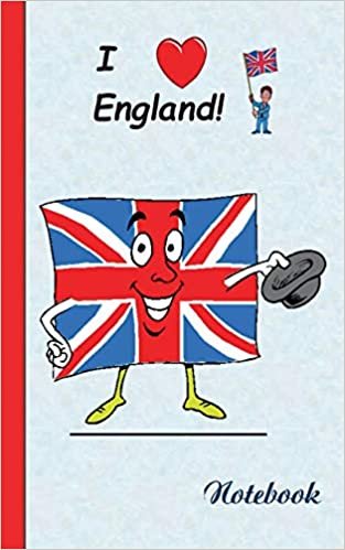 I Love England - Notebook / Notizbuch: Notebook, diary, titillation-book in pocket size / Motiv Notizbuch, Notebook, Einschreibbuch, Tagebuch, Kritzelbuch im praktischen Pocketformat