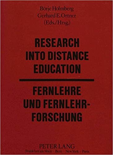 Research into Distance Education / Fernlehre und Fernlehrforschung: Contributions in English and German indir