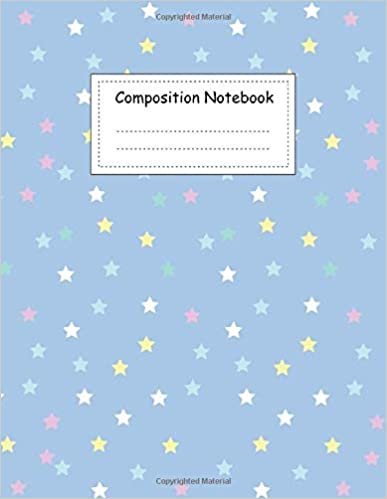 Composition Notebook: Cute Pastel Seamless Wide Ruled ;Composition Book ;Large Notebook College Rule ;8.5" x 11" ;100 Pages for Back To School ,Student ,Girls ,s ,Kids