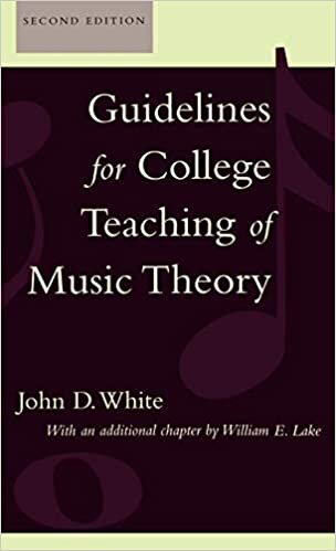 Guidelines for College Teaching of Music Theory